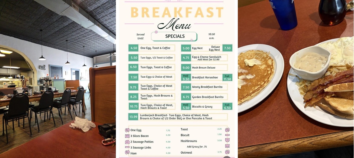 Morgan's Cafe Menu