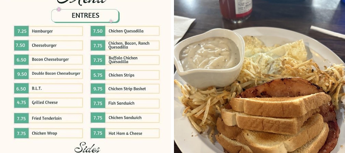 Morgan's Cafe Menu