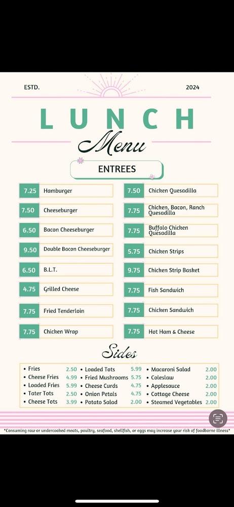 Morgan's Cafe Menu image 2